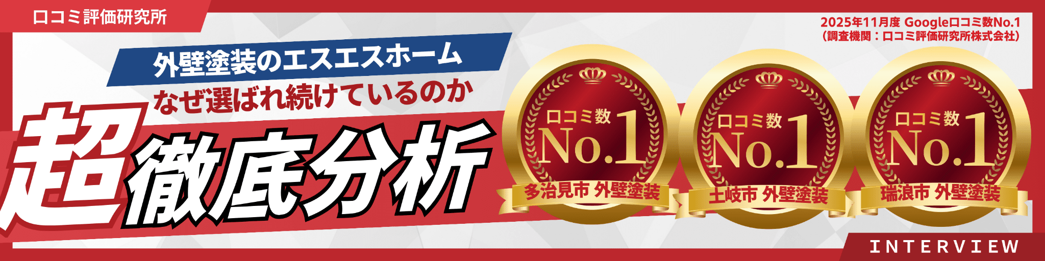 2025年11月度google口コミ数No.1外壁塗装のエスエスホームがなぜ選ばれているのか超徹底分析インタビュー