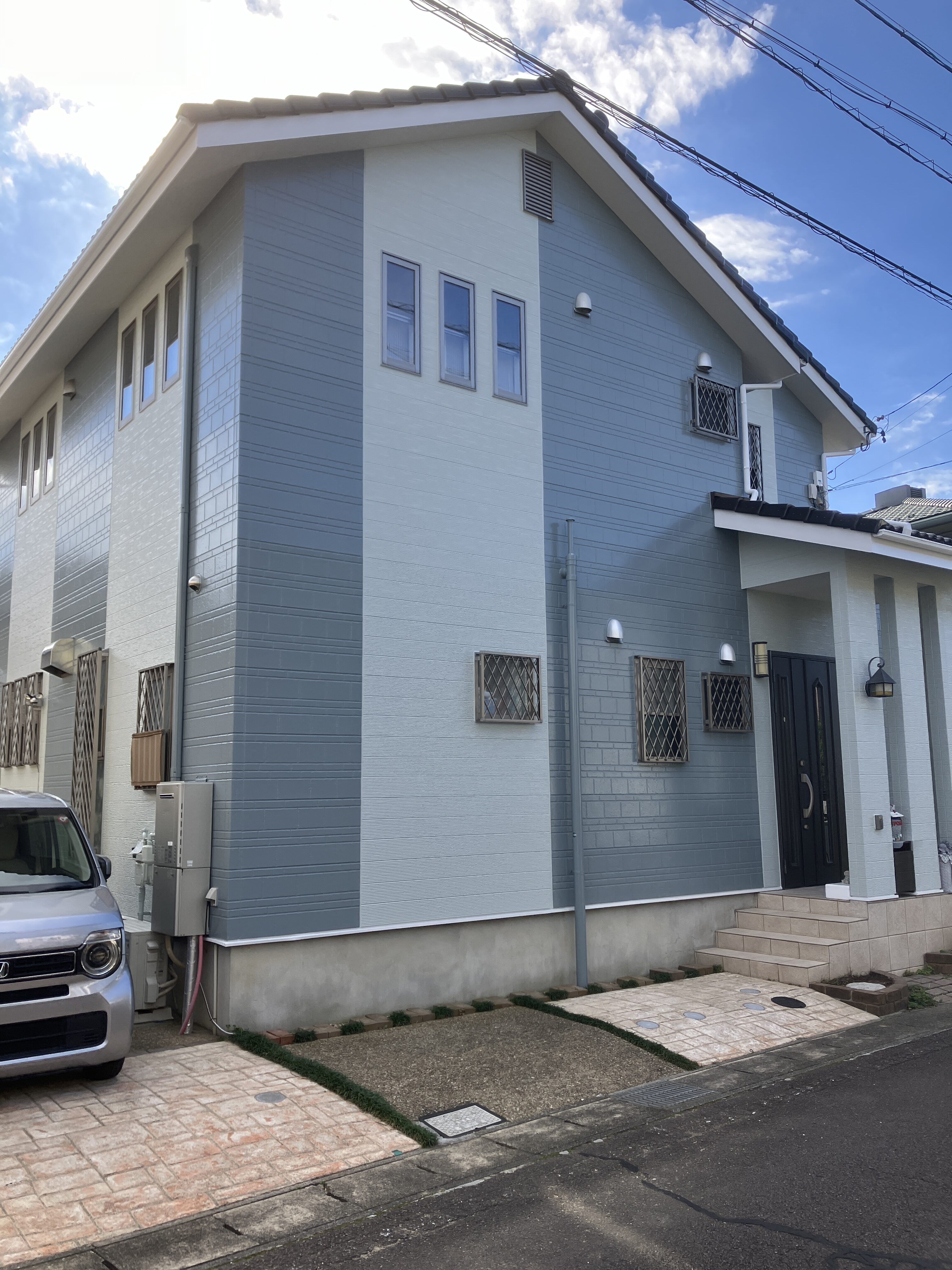 多治見市の外壁塗装、屋根塗装株式会社エスエスの施工事例作業画像