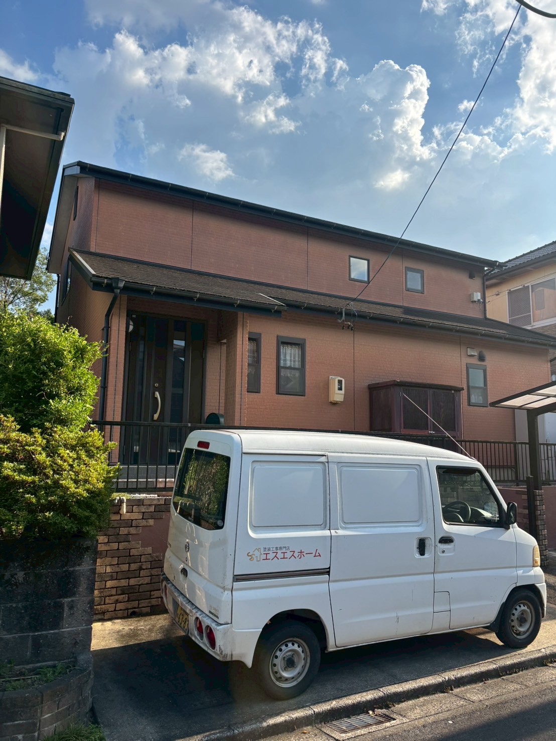 多治見市の外壁塗装、屋根塗装株式会社エスエスの施工事例Before