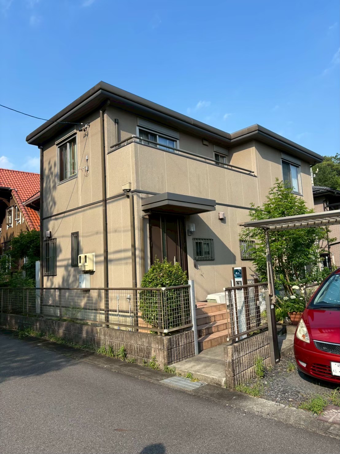 多治見市の外壁塗装、屋根塗装株式会社エスエスの施工事例Before