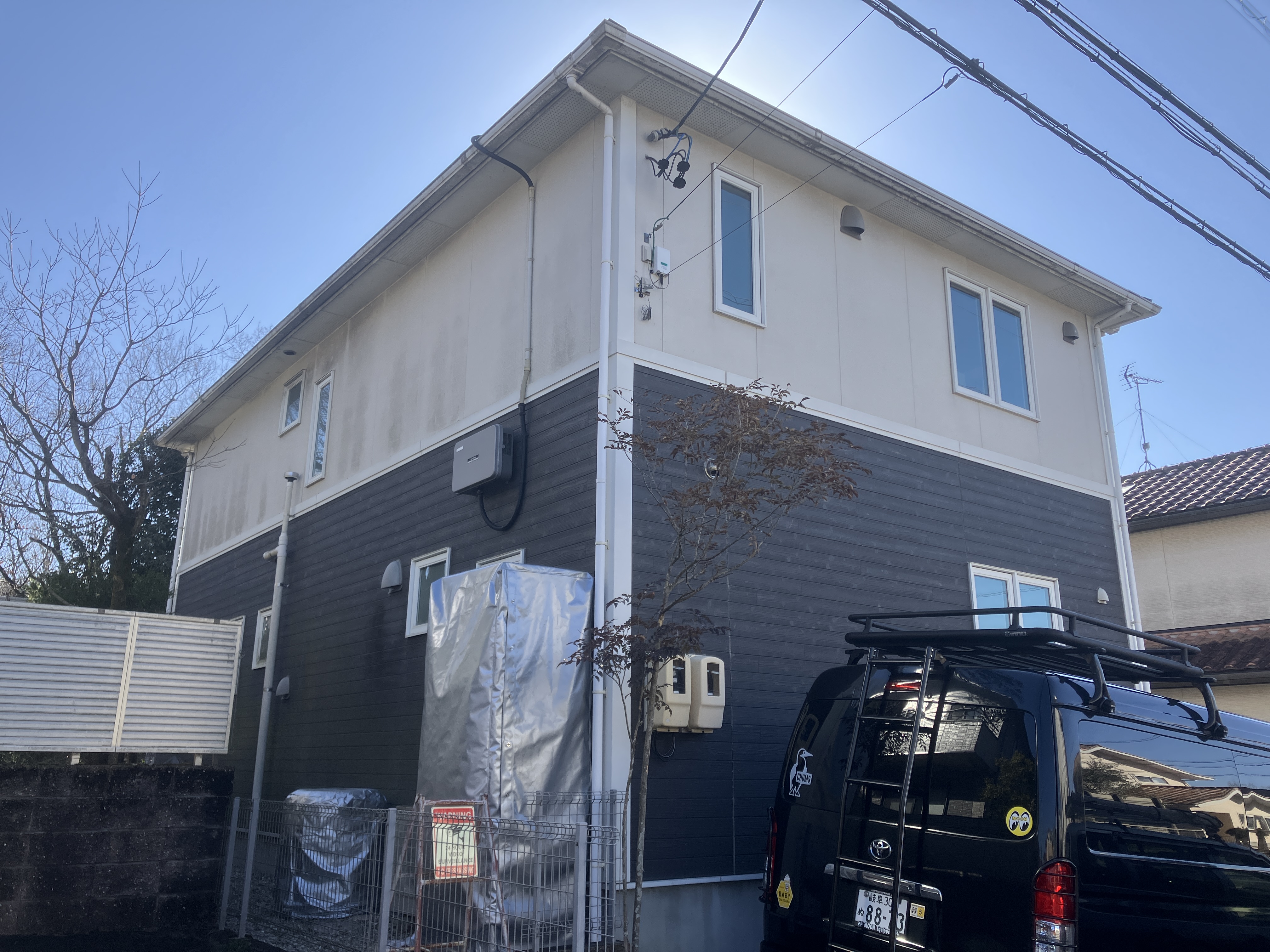 多治見市の外壁塗装、屋根塗装株式会社エスエスの施工事例作業画像